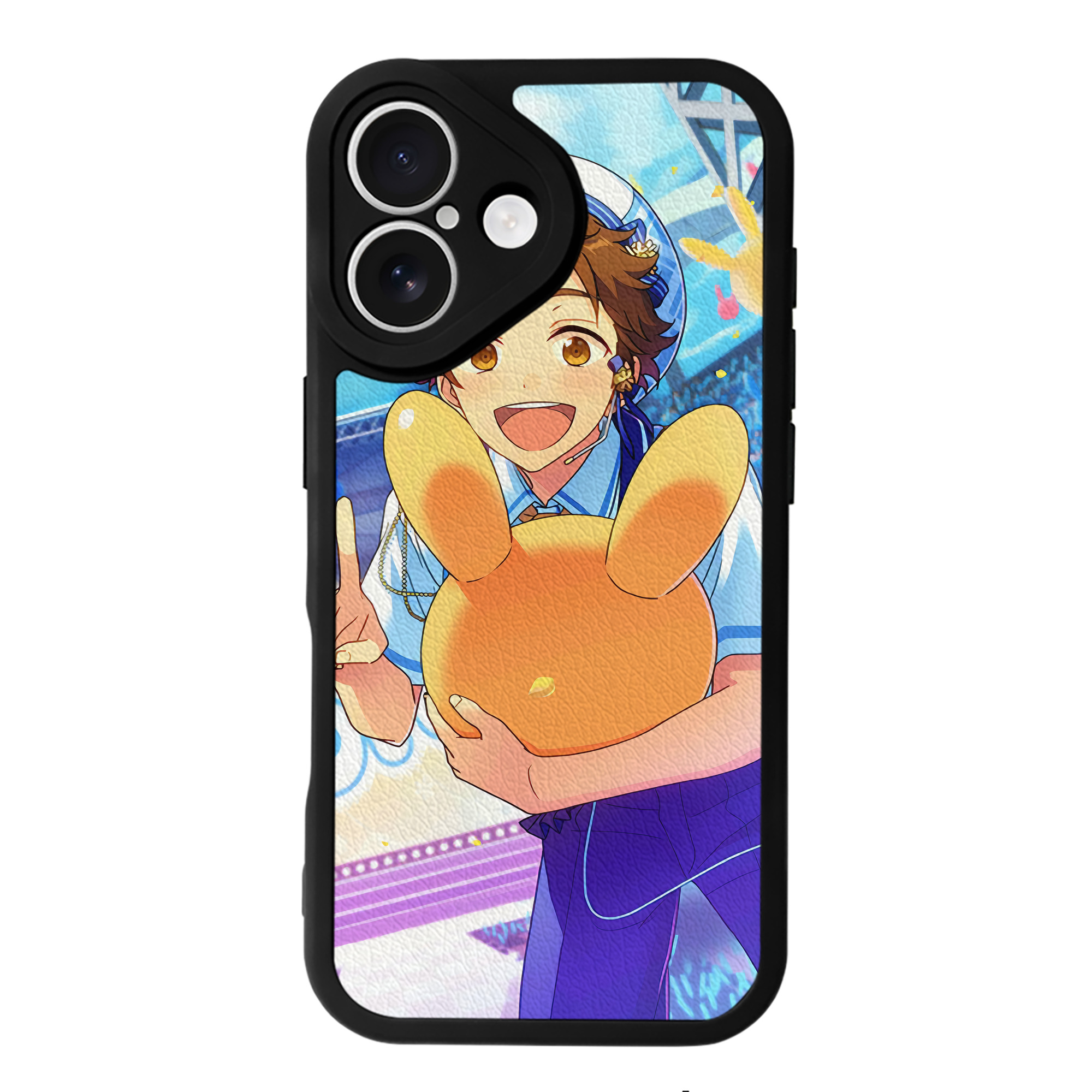 （画像用） あんさんぶるスターズ! Ensemble Stars 【iPhone 16シリーズ対応】シリコンスマホケース（レザー調） 材質：シリコン